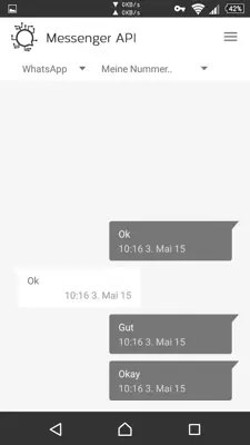 Messenger API android App screenshot 2